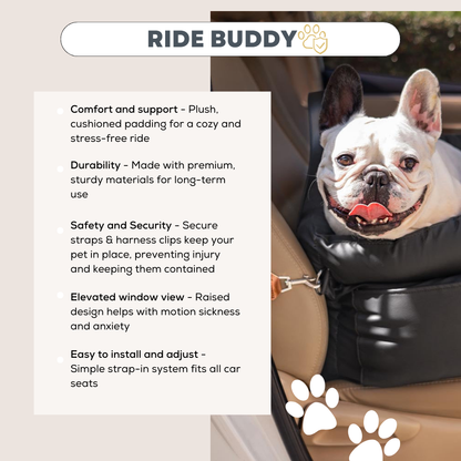Ride Buddy - Dog Booster Seat & Bed