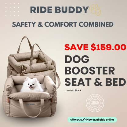 Ride Buddy - Dog Booster Seat & Bed