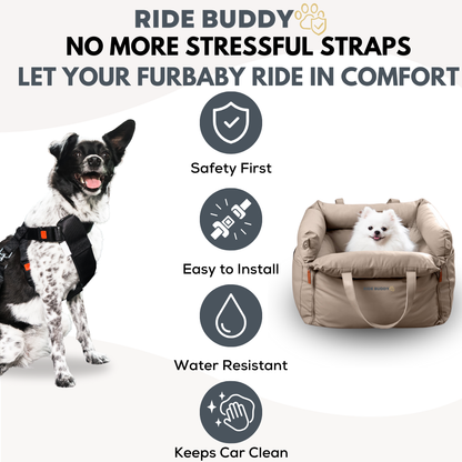 Ride Buddy - Dog Booster Seat & Bed